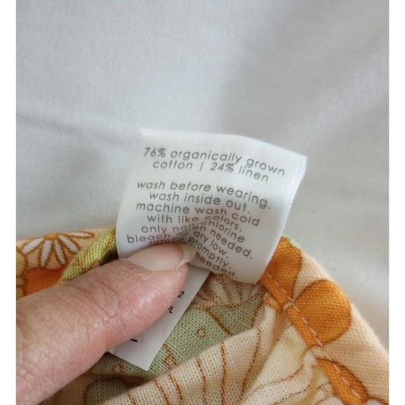 Little Co. Lauren Conrad Toddler Girl Organic Cotton Linen Dress 4 Floral Sun - Picture 6 of 6